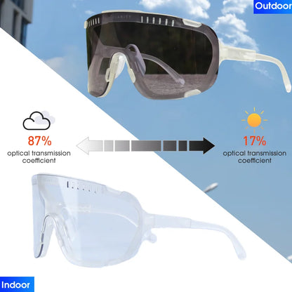 Lunettes de soleil photochromiques DEVOURS pour le cyclisme, hommes et femmes, sport, VTT, vélo, lunettes MTB, changement de couleur