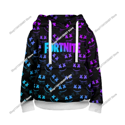 Sudadera con capucha unisex Fortnite 2025 nueva con estampado 3D, abrigo casual, accesorio gaming, cosplay, ropa infantil y regalos