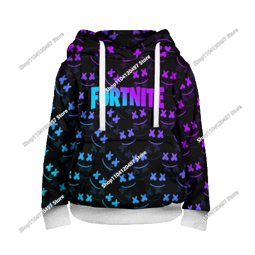 2025 New Fortnite Hoodies 3D Print Men's Hoodie Harajuku Long Sleeve Oversized Sweatshirt Man Hoodies Unisex Cosplay Clothing