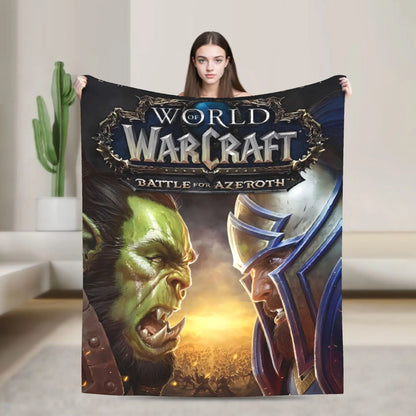 World of Warcraft, WOW Game Blanket Quality Super Warm  Throw Blanket Winter Picnic Outdoor Graphic Bedspread