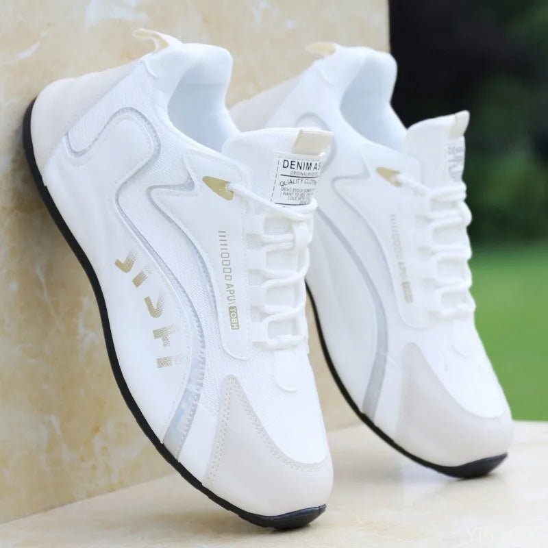 Zapatos casuales de hombre de talla grande para primavera y otoño, con suela gruesa elevadora, estilo de nicho en tendencia, versátiles, planos y deportivos