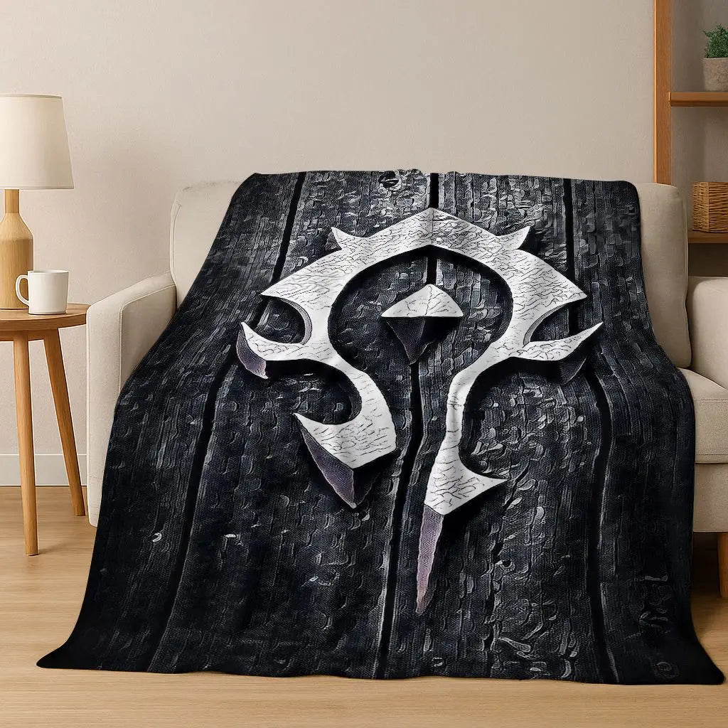 Flanelová deka WOW World of Warcraft Arthas Demon Illidan Sylvanas, útulná měkká přikrývka pro domácnost, ložnici, postel, pohovku, přehoz nebo dárek