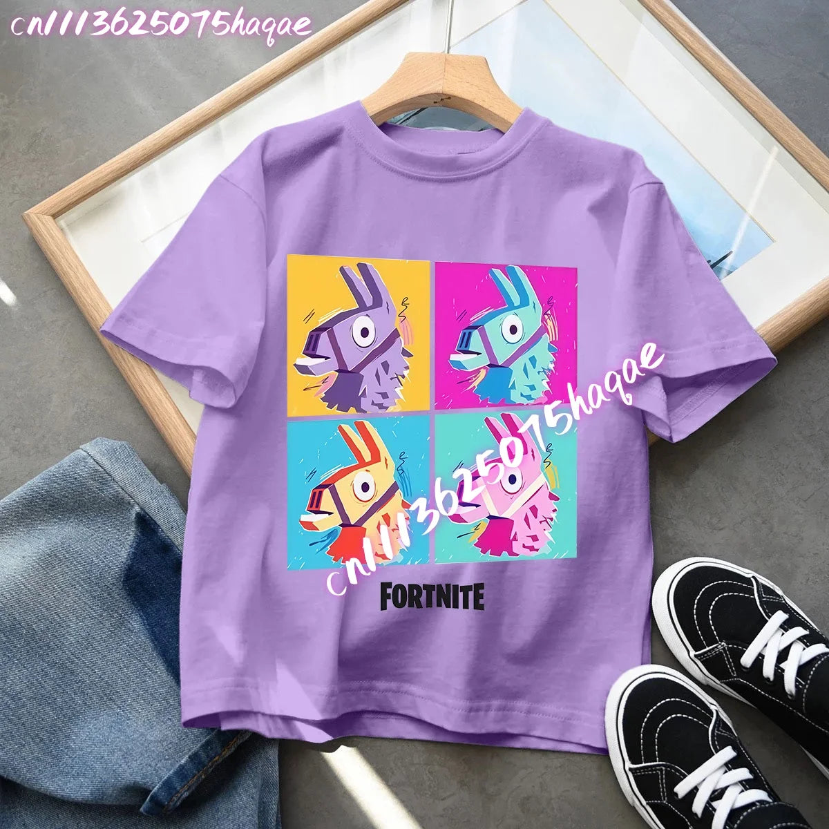 Camisetas Fortnite para niños con estampado de anime y personajes, tops de dibujos animados Fortress Night, ropa de verano para niñas, manga corta, camisetas tipo pulóver