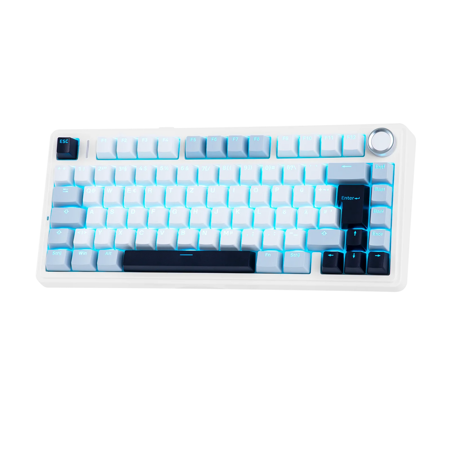ISO-DE Layout EPOMAKER X AULA F75 75% German QWERTZ Hot-Swap Gasket Wired/Bluetooth/2.4G Wireless Mechanical Keyboard Knob/RGB