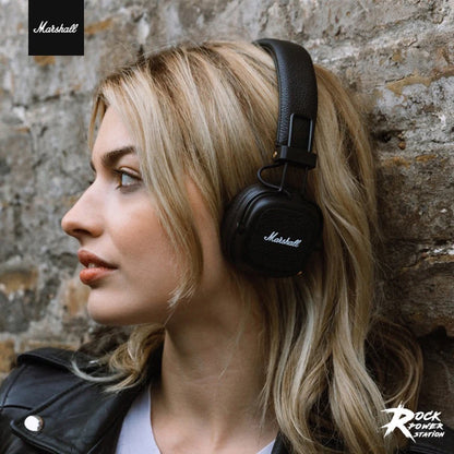 Marshall Major III Wireless Bluetooth Headphones – Deep Bass, Noise Cancelling, Foldable Over-Ear Headset with Microphone
