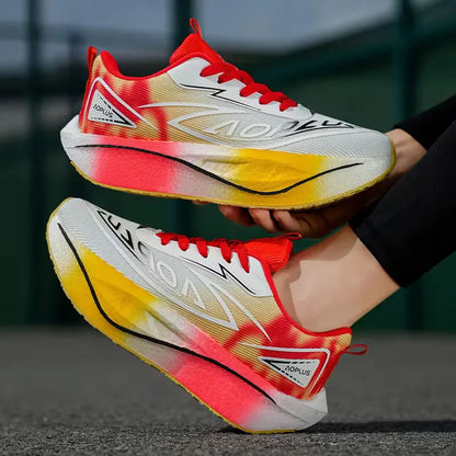 Zapatillas de running con cámara de aire 2026, placa de carbono para maratón, deportivas para hombre, transpirables y ligeras, zapatillas antideslizantes para mujer