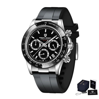 Nuovo originale PAGANI DESIGN PD-1664 orologio da uomo di lusso, movimento al quarzo giapponese VK63, zaffiro, impermeabile, cronografo, oro