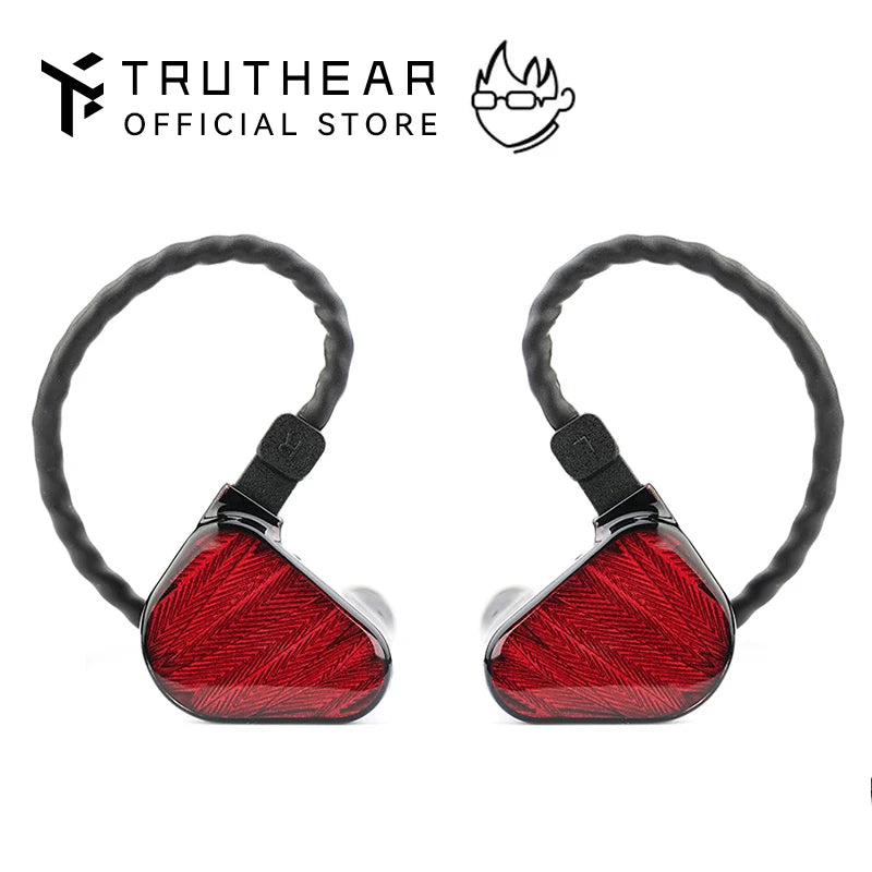 TRUTHEAR x Crinacle ZERO:RED Auricolari audiophile cablati in-ear con doppio driver dinamico 0.78 2Pin HiFi