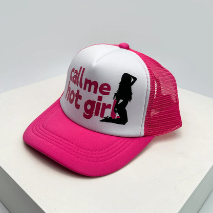 Gorras de béisbol unisex nuevas con bloques de color, letras estampadas y bordadas, estilo hip hop, malla transpirable, visera para el sol, tipo trucker streetwear, versátiles