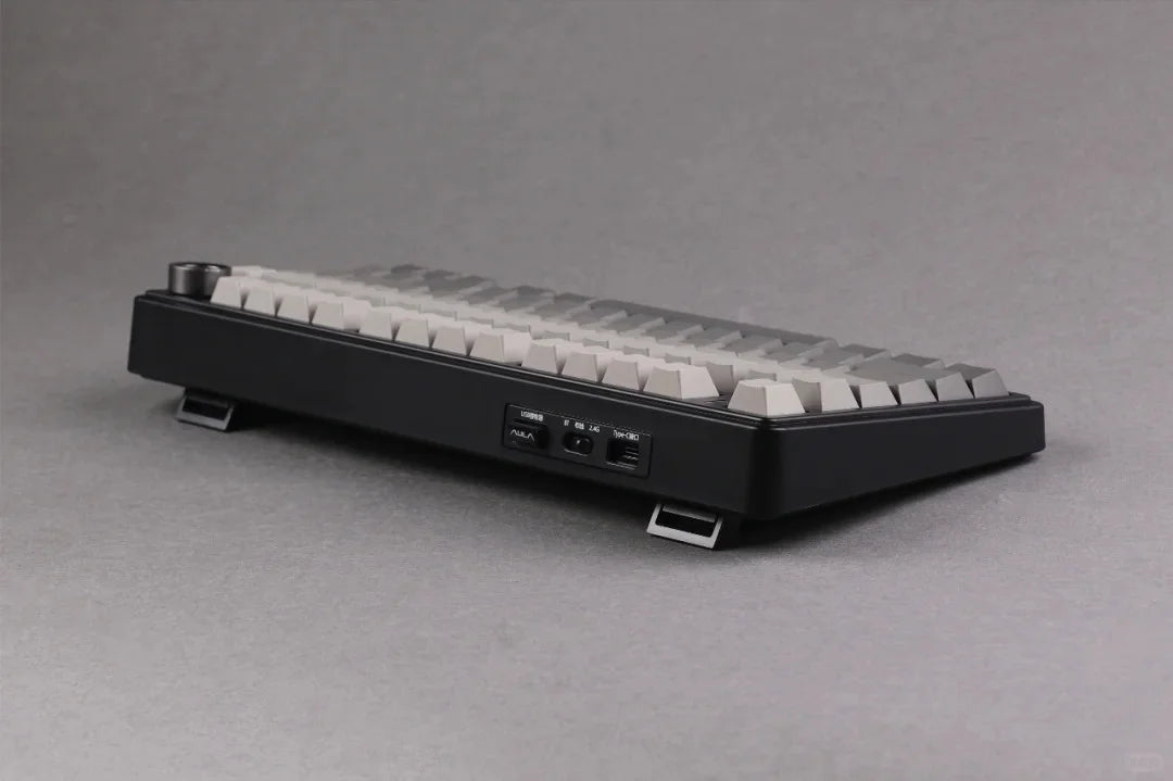 AULA F75 Pro Teclado mecánico gaming inalámbrico con montaje gasket, RGB personalizable, distribución 75% y teclas PBT con grabado lateral