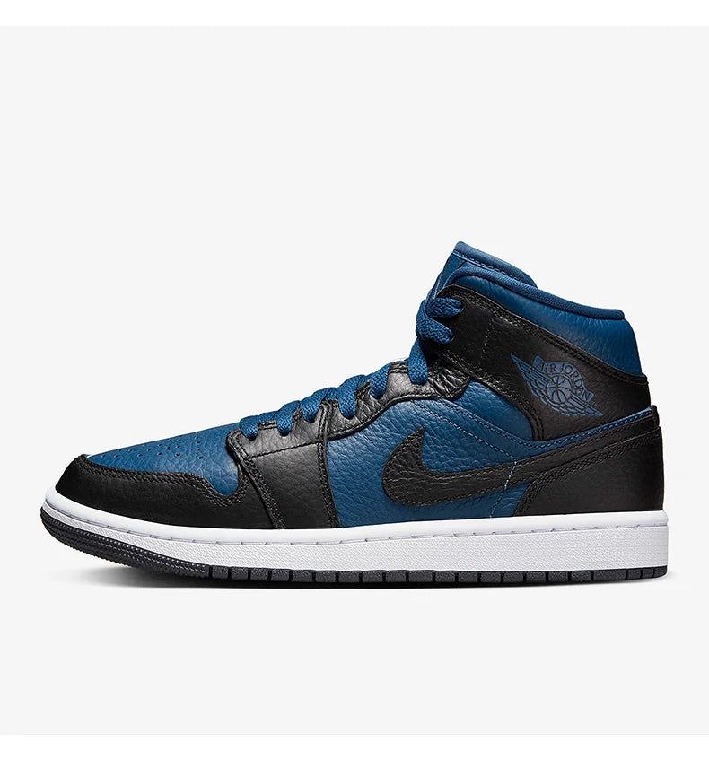 Nike genuine Jordan 1 Mid SE Women's Contrast Splicing Board Shoes DR0501-401