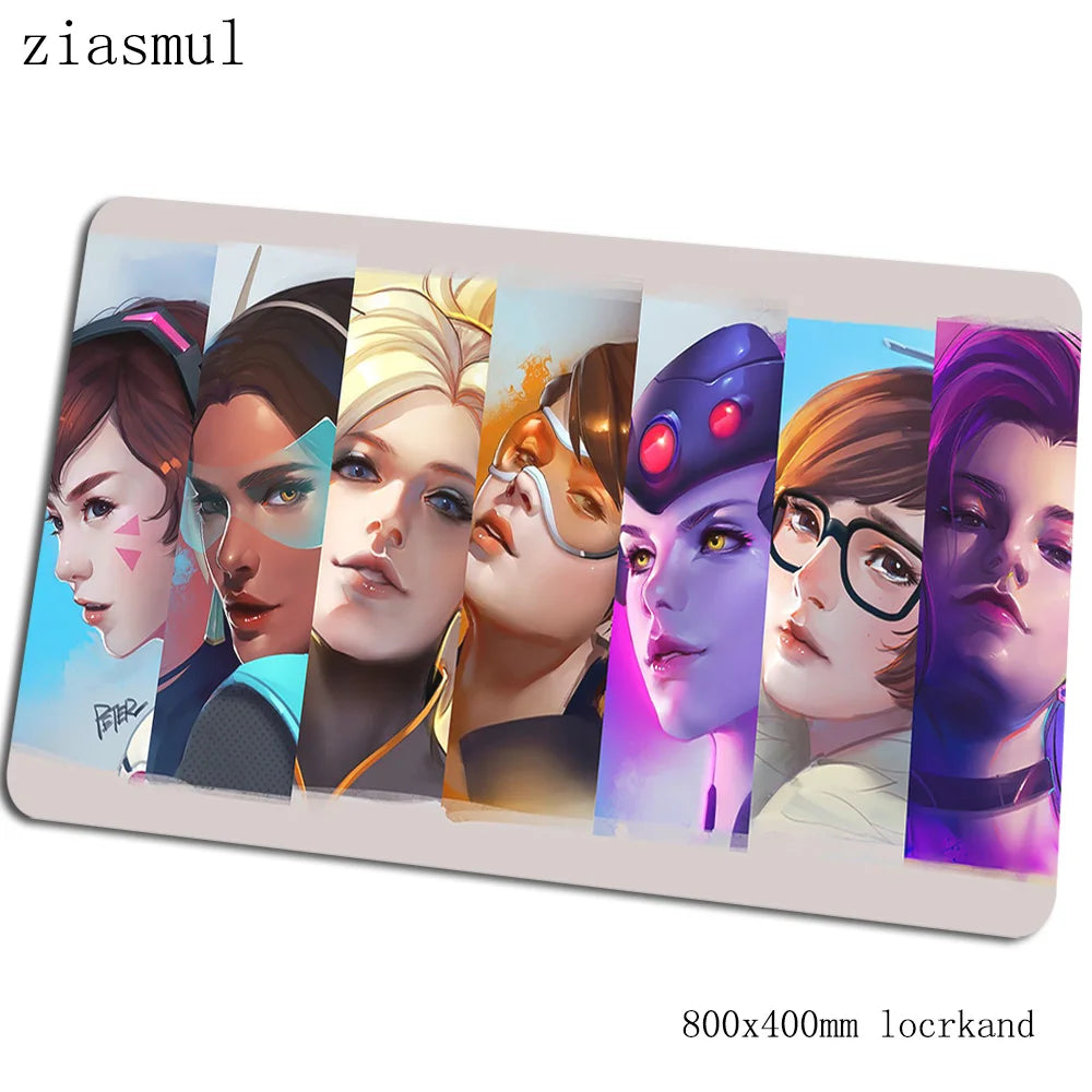 Tapete de rato Overwatch 800x400x3mm — bestseller, tapete gaming grande para rato e teclado, acessórios gaming para PC gamer