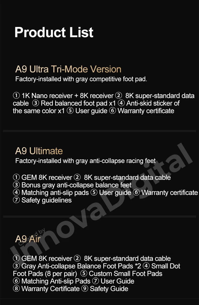 ATK Dragonfly A9 Ultimate Wireless Gaming Mouse A9 Air PAW3950 Ultra Lightweight Ergonomic E-sports Gamer FPS Mice CSGO A9 Ultra