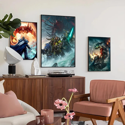 World of Warcraft Game Poster Good Quality Prints and Posters HD Quality Poster Wall Art Painting Study Home Decor