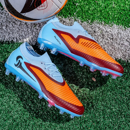 Nouvelles chaussures de football pour hommes, crampons longs antidérapants et respirants pour le sport en extérieur, idéales pour l'entraînement et les matchs, confortables pour adultes