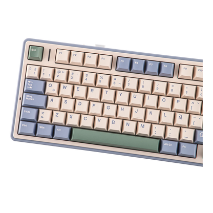EPOMAKER AULA F75 ISO-ES 75% spagnola QWERTY Hot-Swap, tastiera meccanica da gaming cablata/Bluetooth/wireless 2.4GHz con montaggio gasket e retroilluminazione RGB
