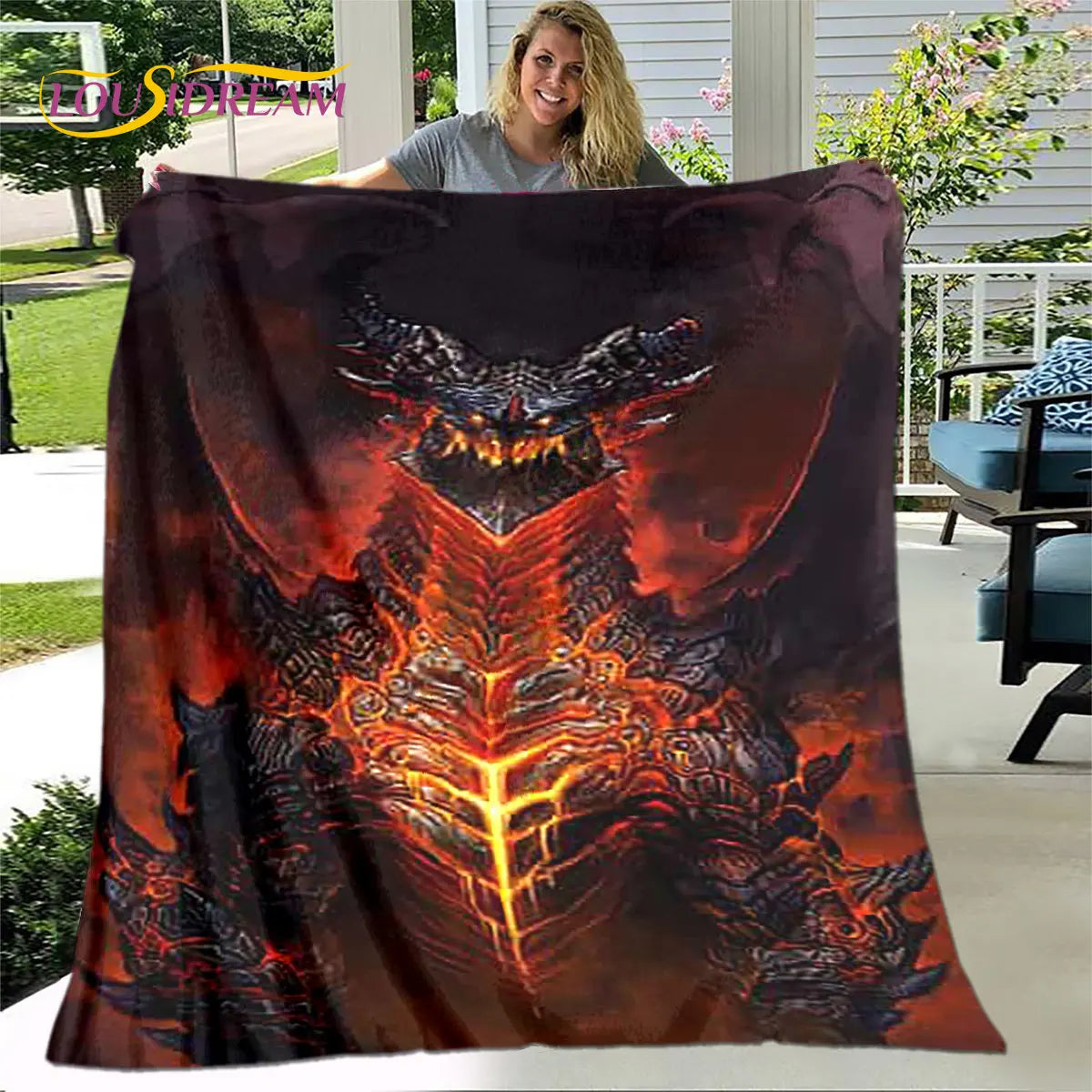 World of Warcraft, WOW Game Gamer Soft Plush Blanket,Flannel Blanket Throw Blanket for Living Room Bedroom Bed Sofa Picnic Cover