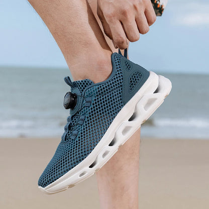 Unisex Quick Dry Barefoot Aqua Shoes for Outdoor Watersports River Trekking Creek Hiking Boating Lightweight Rotating Buckle