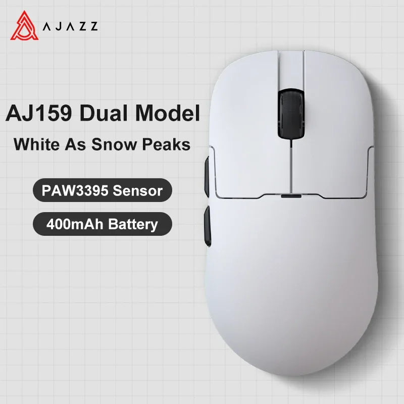 Mouse gaming Ajazz AJ159 PRO/APEX 8000Hz Rebound Rate Paw3950 con schermo a colori, supporto magnetico AJ159P per ufficio e gaming