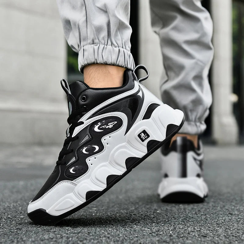 Chaussures de basket-ball pour hommes, respirantes, amortissantes, antidérapantes, résistantes à l'usure, chaussures de course, chaussures de sport pour l'entraînement en salle de sport, baskets athlétiques pour hommes