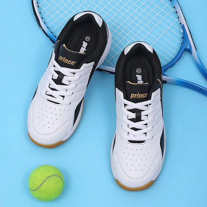 Zapatillas profesionales de cuero para hombre y mujer, calzado de bádminton para parejas, antideslizantes, ligeras, para entrenamiento, tenis y voleibol
