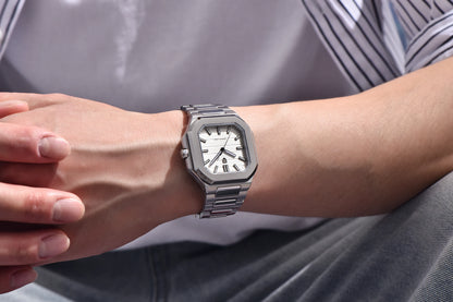 Reloj de lujo cuadrado de cuarzo PAGANI DESIGN 2026 para hombre, cristal de zafiro AR, movimiento japonés, luminoso, acero 316L completo