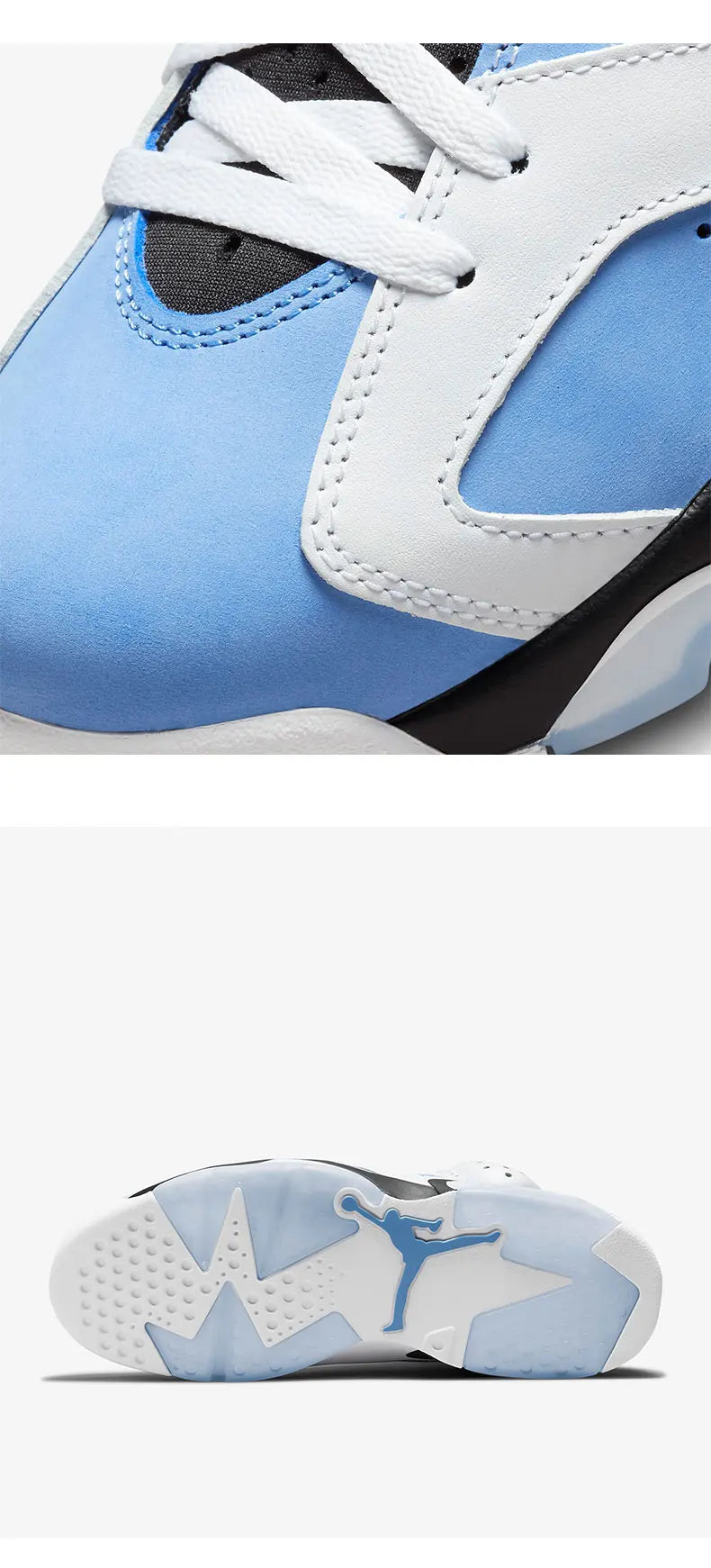 Nike originali da uomo Air Jordan 6, scarpe sportive da basket alte CT8529-410