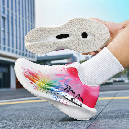 Scarpe da running 2026 con nuovo motivo Eagle, piastra in carbonio, scarpe sportive da maratona ultraleggere, traspiranti e ammortizzate per allenamento di corsa