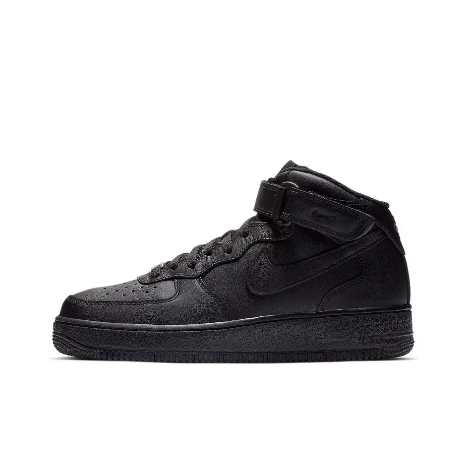 Zapatillas unisex Nike Air Force 1 Mid - Sujeción del tobillo, comodidad clásica acolchada y durabilidad para uso durante todo el día DQ7666-001