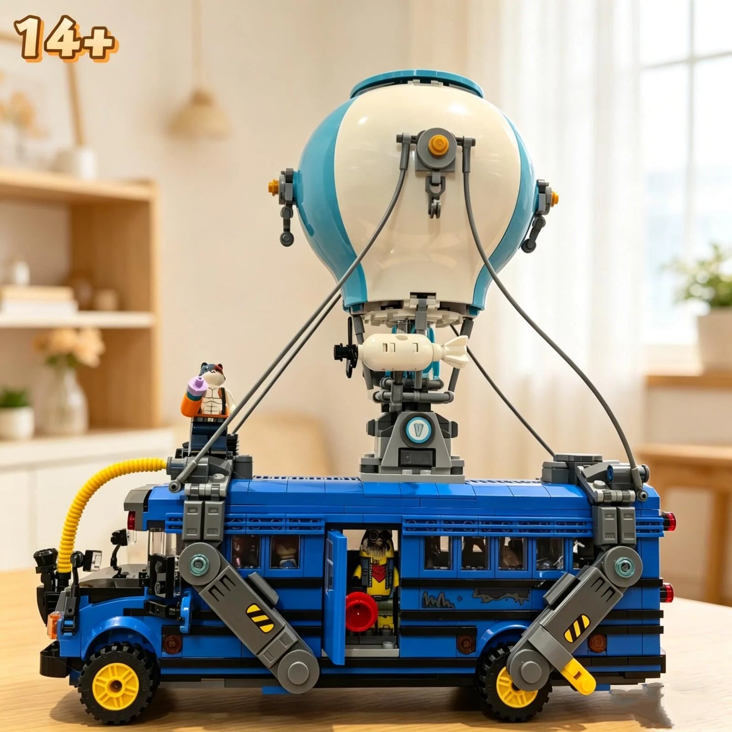 New 954pcs Popular Games Battle Bus Car Model 77073 Building Blocks Puzzle Model Bricks Toys For Birthday Christmas Gifts
