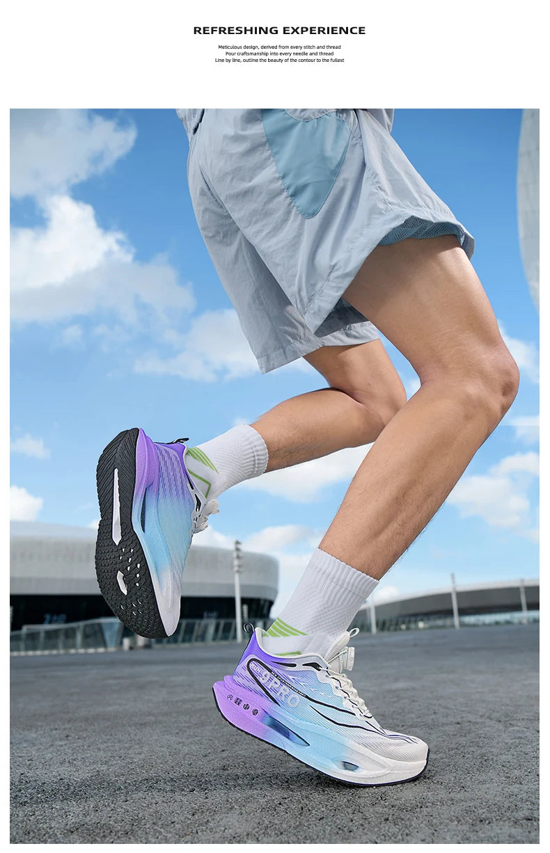 Running Shoes Carbon Board Speciality Marathon Men Sports Breathable Lightweight Women's Comfortable Athletic Nonskid Sneakers