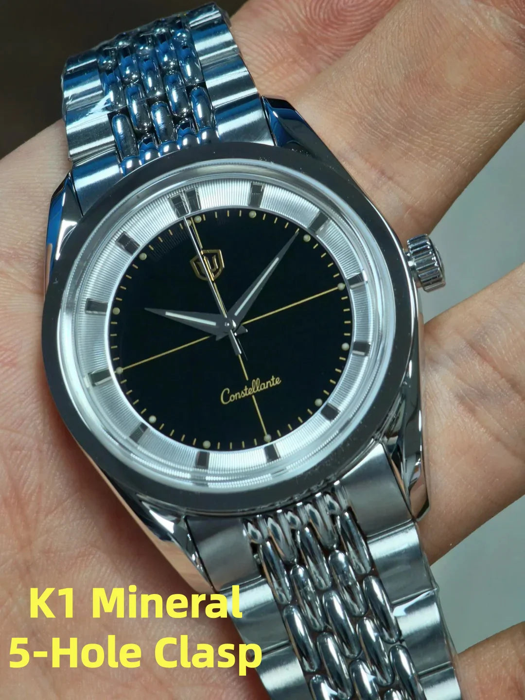 Watchdives WD1954 36mm VH31 Sweep Quartz Watch Sapphire Crystal 316L Steel 100M Water Resistant BGW9 Lume Men Watch