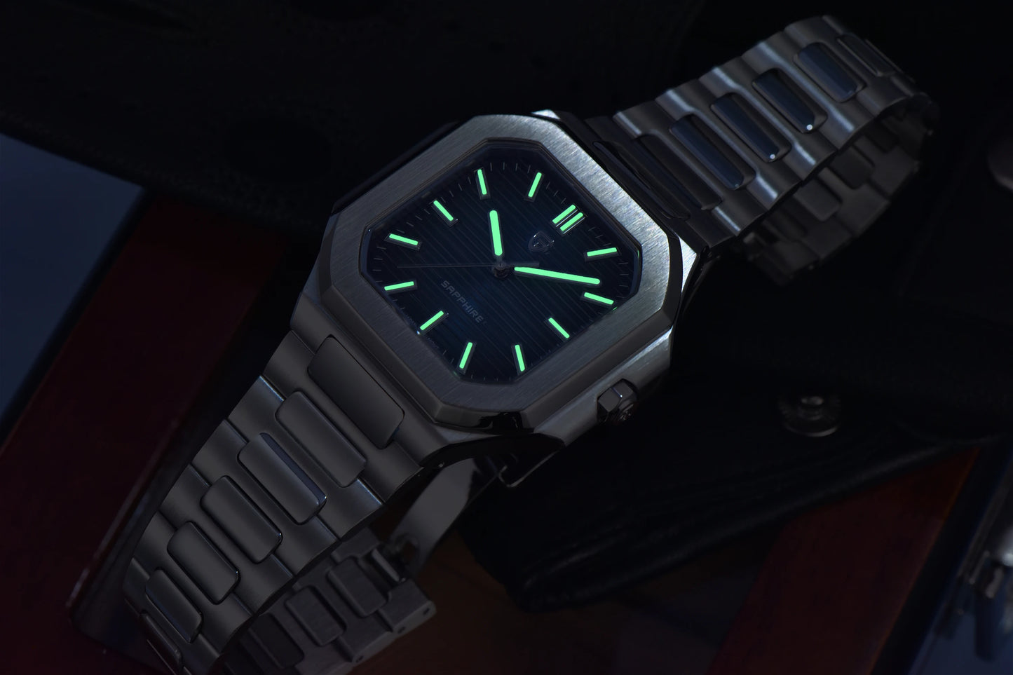 Reloj de lujo cuadrado de cuarzo PAGANI DESIGN 2026 para hombre, cristal de zafiro AR, movimiento japonés, luminoso, acero 316L completo