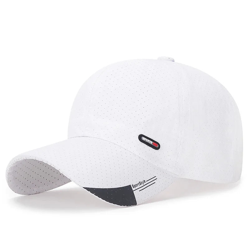 Casquette de baseball ultra-respirante à séchage rapide - Légère et ajustable, avec une visière en bec de canard tendance - Idéale pour les sports de plein air