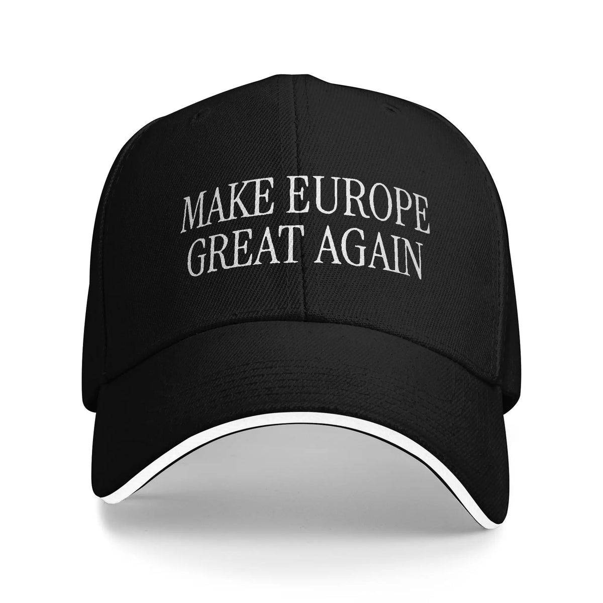 Make Europe Great Again  White Text Sun Baseball Cap Spring Unisex-Teens  Hip Hop Hats Casual Outdoor Sports Baseball Caps