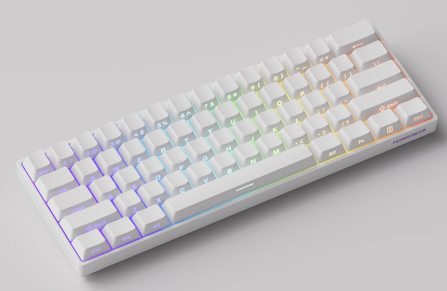 Teclado mecánico Akko MonsGeek FUN60 con interruptores magnéticos 60% para gaming, Rapid Trigger 0.01mm, 8K, ARGB, HE/TMR, teclado personalizado