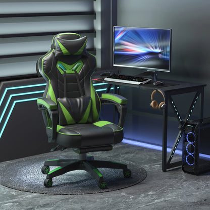 Sedia da gaming ergonomica Vinsetto con schienale reclinabile 65X70X118.5-126.5Cm