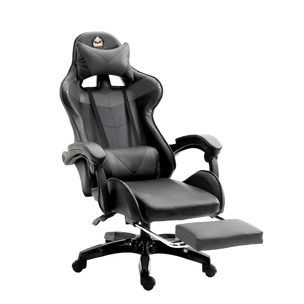 Sedia gaming, poltrona gaming, sedia da ufficio regolabile in altezza con funzione reclinabile regolabile, orecchie da gatto e cuscini
