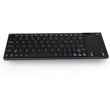 Tastiera wireless russa spagnola inglese francese Rii K12+/i12+ Mini Keyboard con touchpad mouse per Android laptop PC TV Box