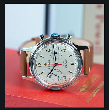 Relógio mecânico masculino Seagull 1963 International Edition Pilot Clock ST1901, cronógrafo retro de pulso, aviação da Força Aérea, novo