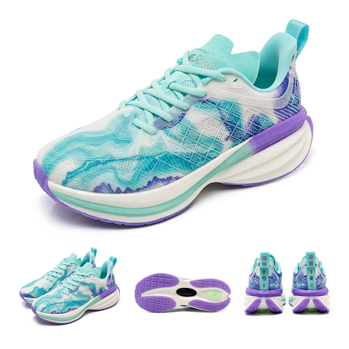 ONEMIX 2025 Chinese Sports Shoes New Shock-absorbent Men Running Shoes Non-slip Breathable Lightweight Outdoor Women Sneaker