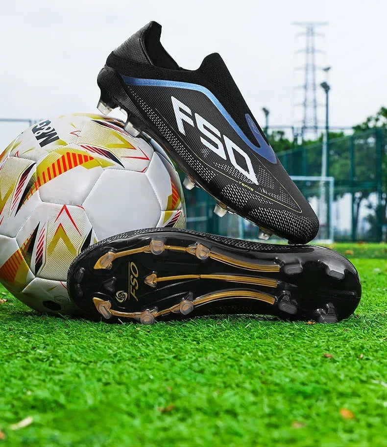 New Men Football Boots Non-Slip Boys Soccer Shoes Grass Cleats High-quality Match Sneakers Hot-selling Outdoor High-top Light