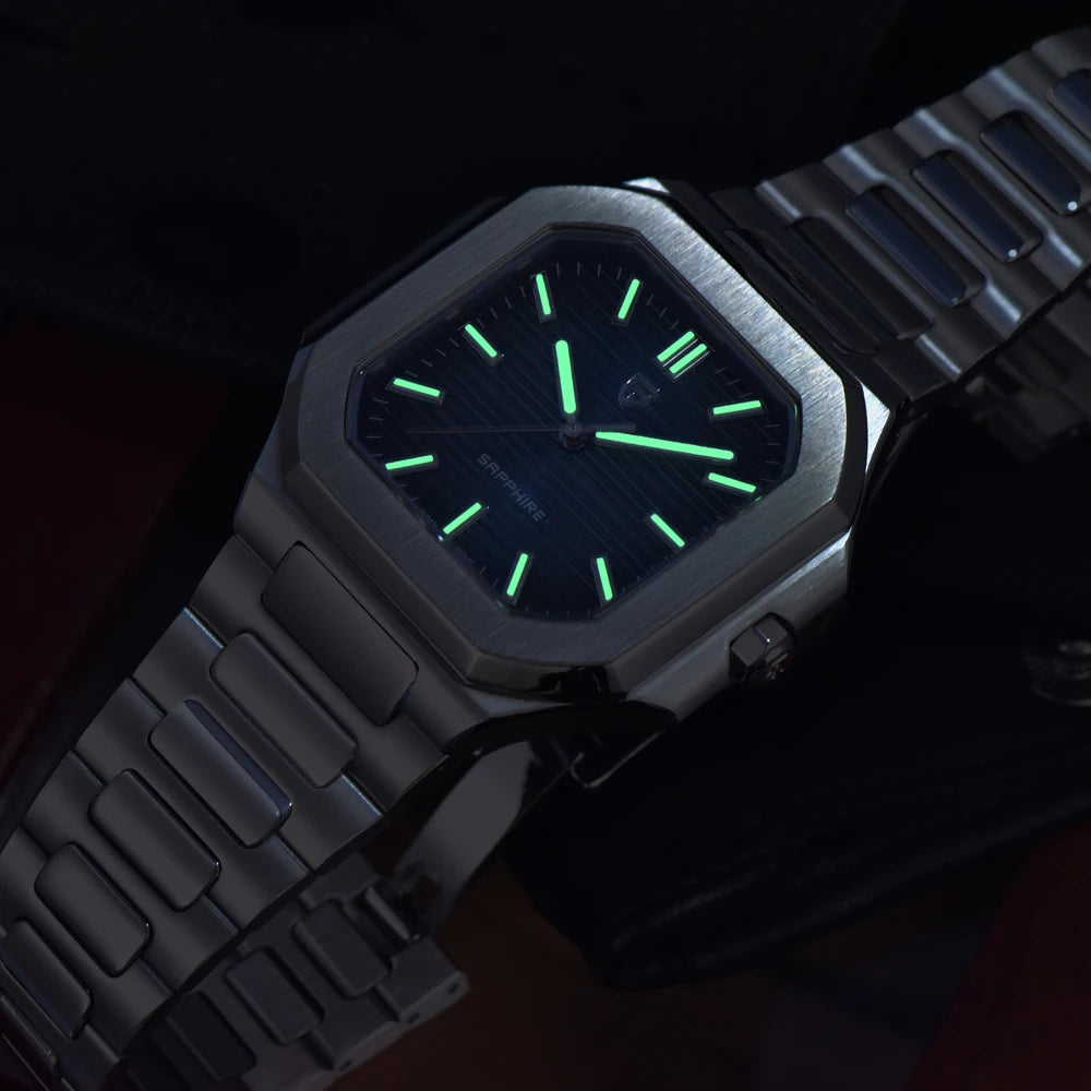 Reloj de lujo cuadrado de cuarzo PAGANI DESIGN 2026 para hombre, cristal de zafiro AR, movimiento japonés, luminoso, acero 316L completo