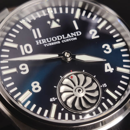 Reloj mecánico para hombre Hruodland 2025 nuevo, Seagull ST3620, piloto retro 43MM, luminiscencia Bgw-9, cristal de zafiro, turbina