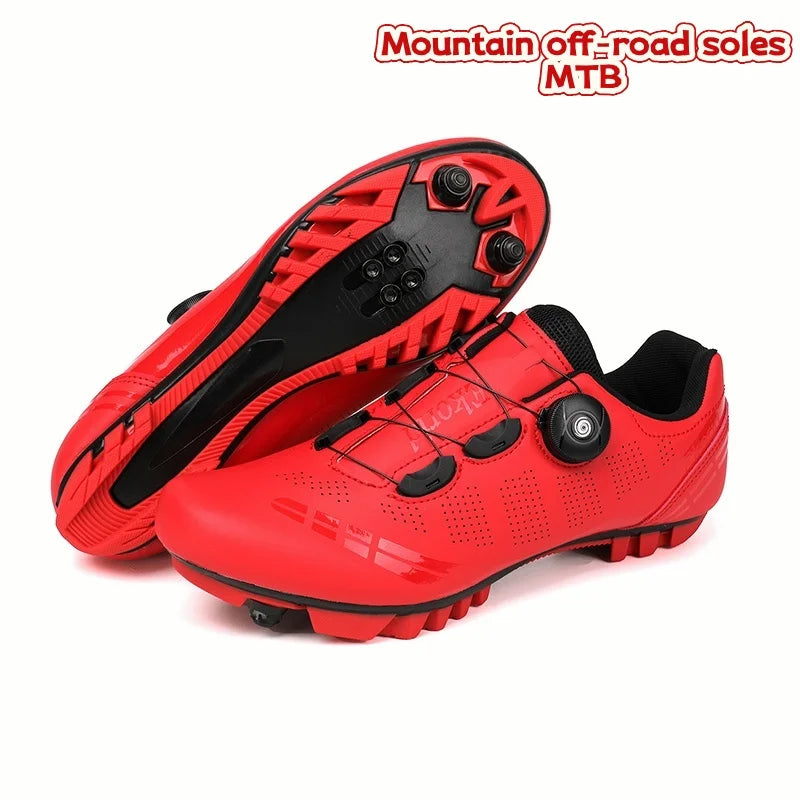 Scarpe da mountain bike MTB da uomo, traspiranti, antiscivolo, ad alta rigidità, adatte per gare su strada all’aperto e percorsi fuoristrada in montagna 37-46