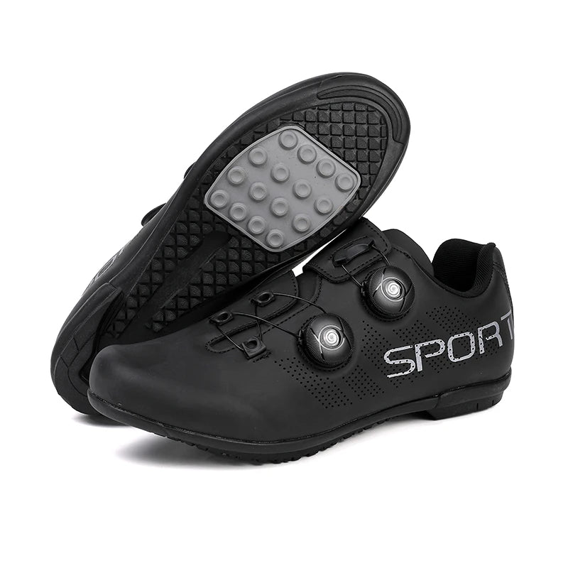 Zapatillas de ciclismo ultraligeras, transpirables y ligeras, con suelas rígidas compatibles con SPD para entrenamiento y competición en bicicleta de carretera y montaña