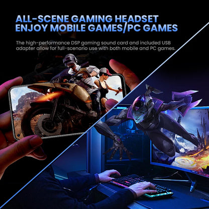 Auriculares gaming HiFi con cable EPZ G10 – Monitores intraaurales Type-C y 3.5mm con DAC, aislamiento de ruido, cable desmontable y micrófono
