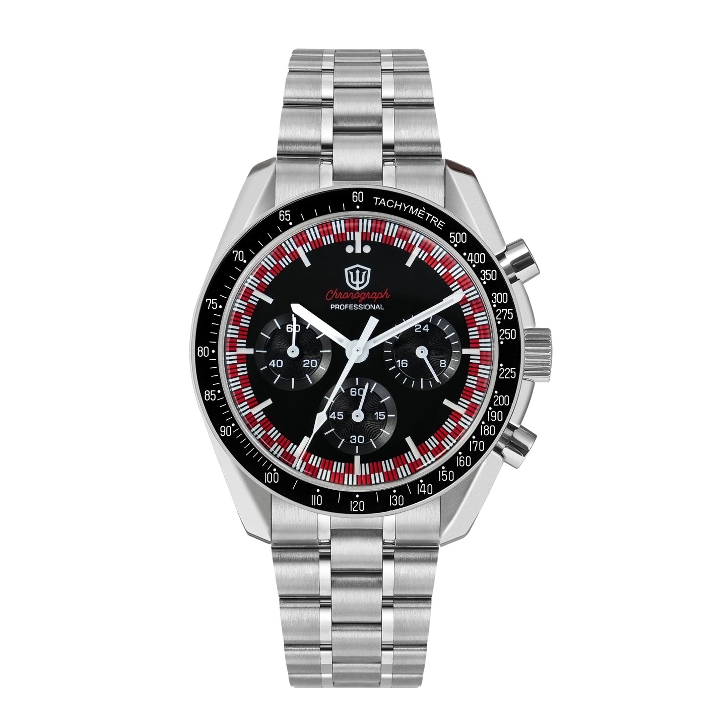 Reloj para hombre Watchdives New Wd1863 de cuarzo VK63, cronógrafo, cristal de zafiro abombado, resistente al agua, 39Mm, acero, marca líder, lujo, negocios