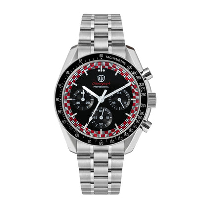 Reloj para hombre Watchdives New Wd1863 de cuarzo VK63, cronógrafo, cristal de zafiro abombado, resistente al agua, 39Mm, acero, marca líder, lujo, negocios