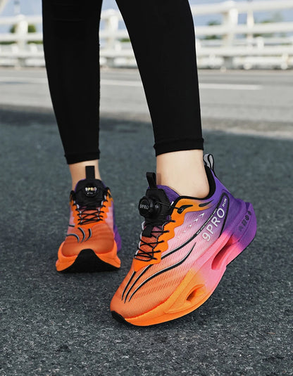 Zapatillas de running para hombre y mujer, transpirables, deportivas de competición, con amortiguación de carbono, ligeras, para jogging y entrenamiento masculino